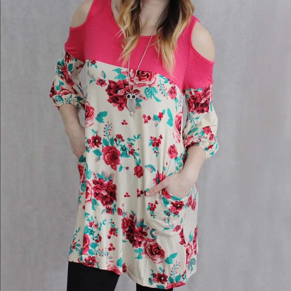 Cream Floral Top